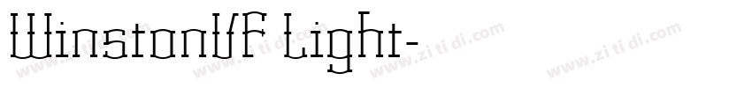 WinstonVF Light字体转换